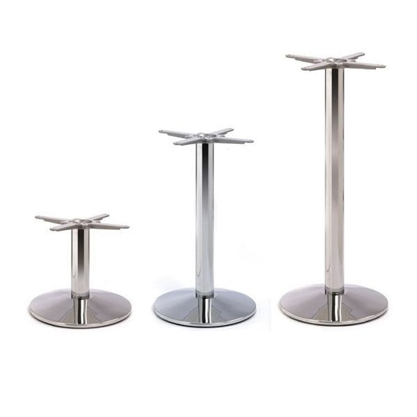 Dome AC Small Table Base - Chrome - Max Top Upto 700mm